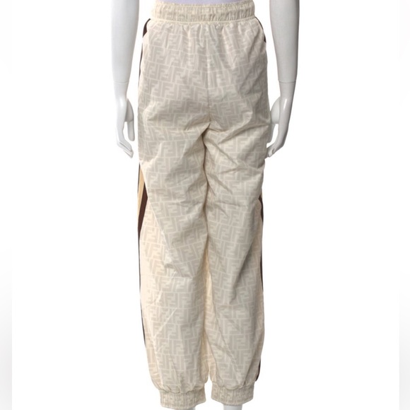 Fendi Beige Monogram Joggers with Brown Accents - Picture 3 of 3